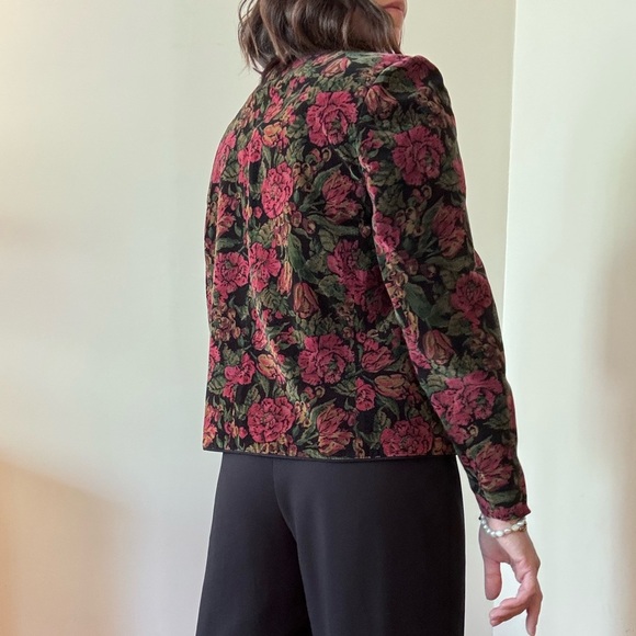 vintage BRYNN CONNELLY floral blazer - size 10 - Picture 3 of 8